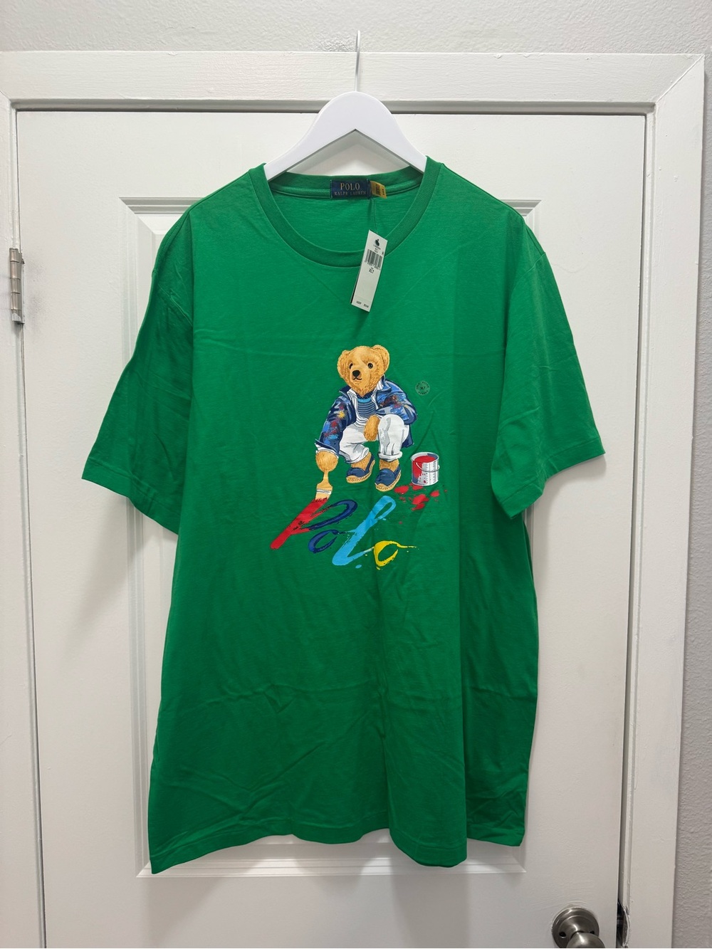 Polo Ralph Lauren Green Polo Bear Graphic CrewNeck T-Shirt